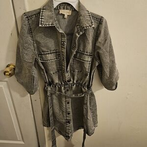 Indulge Gray Kids Casual Dress